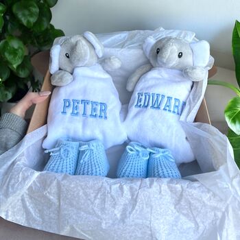 Twin Elephant Baby Gift, 6 of 7