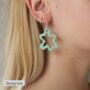 Statement Leather Wave Earrings, thumbnail 2 of 10