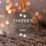 Puppy's First Christmas Personalised Dog Decoration, thumbnail 11 of 11