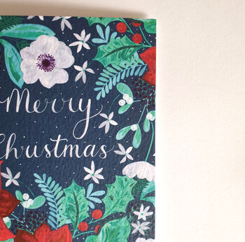 Poinsettia Christmas Card, 6 of 6