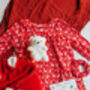 Christmas Snuggle Hoodie And Reindeer Nightie Polar Bear Teddy Gift Box / Christmas Eve Box, thumbnail 3 of 8