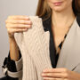 Cosy Cable Knit Plain Colour Medium Fingerless Gloves, thumbnail 4 of 12