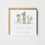 Personalised Grandson 1st Birthday Card Knight And Dragon *Age Options, thumbnail 1 of 5
