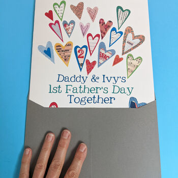 First Father's Day Personalised Big Card, 4 of 4