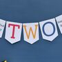 Personalised Two Birthday Banner : 2nd Birthday Party Decoration, thumbnail 3 of 8