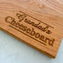 Grandad’s Engraved Oak Cheese Board, thumbnail 1 of 3