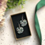 Plant Leaf Silver Plated Earrings Letterbox Gift Set, thumbnail 6 of 12