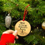 'Sisters Get Promoted To Aunty' Christmas Decoration, thumbnail 1 of 6