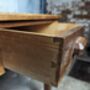 Xl 1950s Mid Century Oak Desk, thumbnail 4 of 5