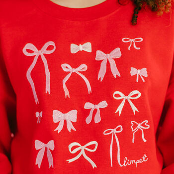 Bows Embroidered Sweatshirt, 8 of 12