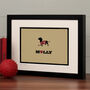 Personalised Dachshund Print For One Or Two Dogs, thumbnail 1 of 12