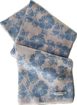 Cashmere Scarf Jacquard Floral, 4 of 5