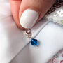 Something Blue Sterling Silver Charm, thumbnail 3 of 8