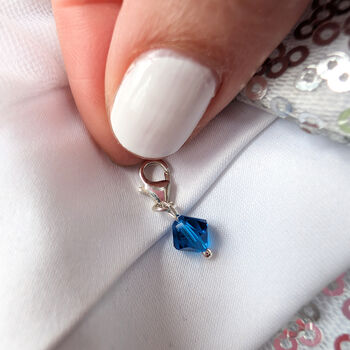 Something Blue Sterling Silver Charm, 3 of 8