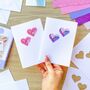 Card Making Kit Mini Love Hearts | Iris Folding, thumbnail 1 of 5