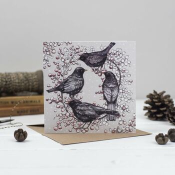'Black Birds' Mixed Pack Of Ten Greeting Cards, 2 of 10