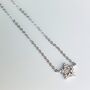 Sterling Silver Crystal Star Pendant Necklace, thumbnail 1 of 4