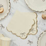 Black Bow And Cream Party Napkins X 16, thumbnail 1 of 3