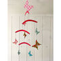 Fabric Mobiles In Butterfly Or Owls Design, thumbnail 1 of 2