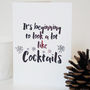 Beginning To Look A Lot Like Cocktails, Christmas Card, thumbnail 1 of 2