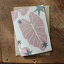 Elephant’s Ear And Stars Greetings Card, thumbnail 1 of 4