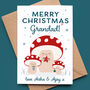 Grandparent Christmas Card With Cute Toadstools, thumbnail 1 of 5