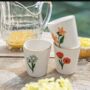 Set Of Four Hand Painted Flower Tumblers, thumbnail 2 of 3