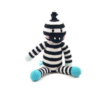 Handmade Zebra Fair Trade Toy, 3 of 3