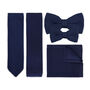 Wedding Handmade Polyester Knitted Pocket Square In Navy Blue, thumbnail 4 of 12