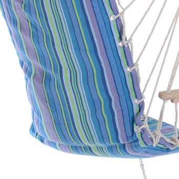 Hanging Rope Chair Hammock Padded Seat And Backrest, 9 of 11