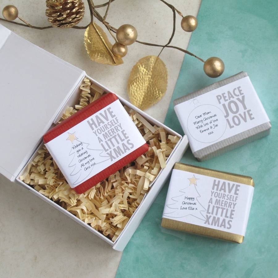 personalised merry christmas soap by lovely soap company