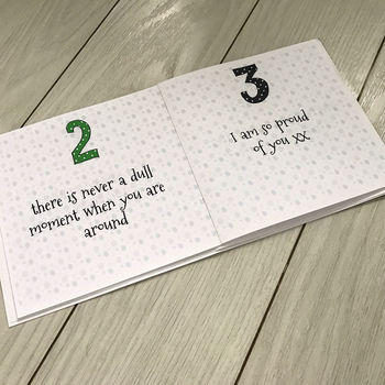 Personalised Husband Birthday Book Card, 5 of 7