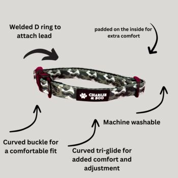 Green Camouflage Dog Harness Set, 2 of 8