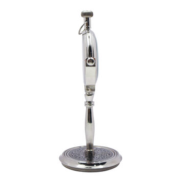 Personalised 3rd Anniversary Silver Colour Desk Clock, 7 of 11