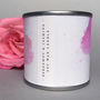 Wedding, Anniversary Or Birthday Soy Wax Scented Candle, thumbnail 3 of 9