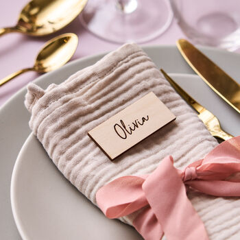 Wooden Wedding Place Setting, 2 of 9