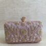 Dark Pink Handcrafted Rectangular Clutch Bag, thumbnail 4 of 10