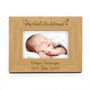 Personalised Oak Finish My First Christmas Photo Frame, thumbnail 2 of 2