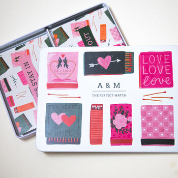 Personalised Matches Date Night Activity Card Tin, 4 of 12