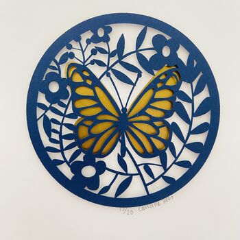 Butterfly Personalised Paper Cut, 2 of 5