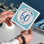 60th Birthday Card Personalised Name, thumbnail 2 of 2