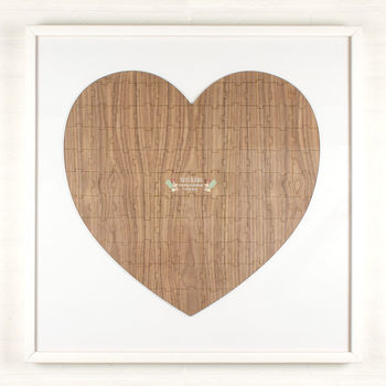 Personalised Wooden Wedding Guest Puzzle Square, 3 of 4