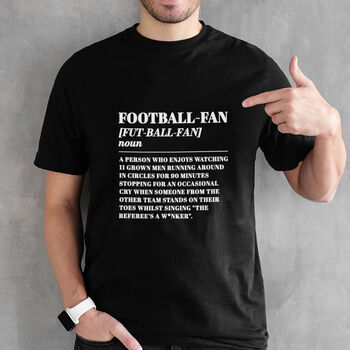 Football Fan Funny Dictionary Meaning Definition Unisex T Shirt, 2 of 3