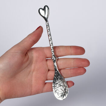 Heart Jam Pewter Spoon, Anniversary Gifts, Love Spoons, 2 of 9
