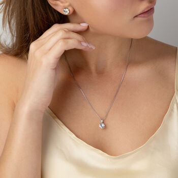 Swarovski Crystal Single Stone Pendant Necklace, 8 of 9