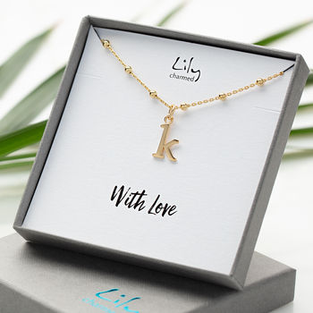 Personalised Satellite Chain Initial Necklace, 6 of 10