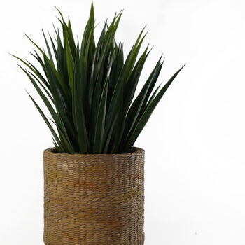 Rattan Effect Composite Planter With Stand, 3 of 12