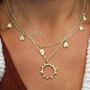Organic Coin Disc Necklace 9ct Gold Or Sterling Silver, thumbnail 4 of 9