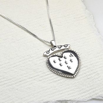 Travel Charm Secret Message Sterling Silver Necklace, 3 of 6