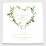 Personalised Wedding Day Card Heart Wreath, thumbnail 1 of 4